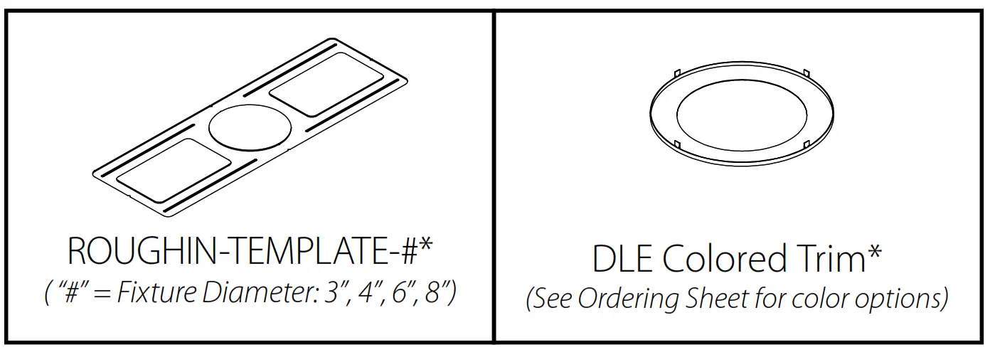 NICOR DLE4 Edge Lit Surface Mount LED Downlight - fig