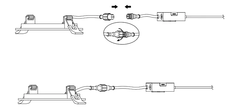 NICOR DLE4 Edge Lit Surface Mount LED Downlight - fig5