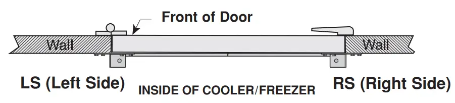 Curtron PP C 120 3484 Polar Pro Flexible Swinging Door for Walk In Coolers &amp Freezers 34 wide x 84 high - fig