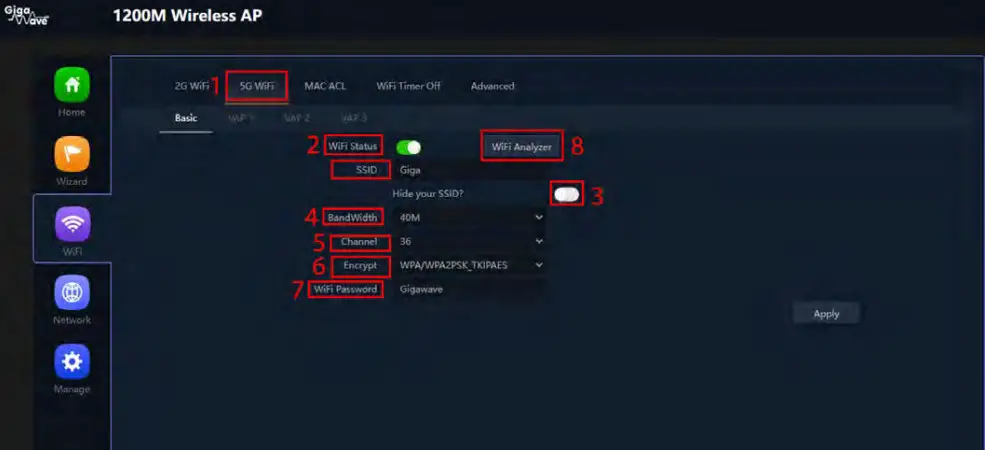 Giga Wave G AP LITE 48 Wireless Access Point - Figure 19