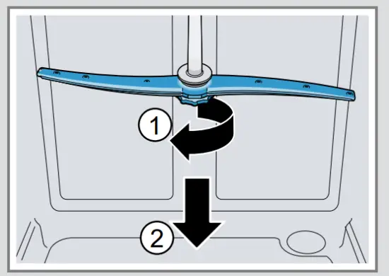 NEFF S353HAX02G Fully Integrated Standard Dishwasher - spray1