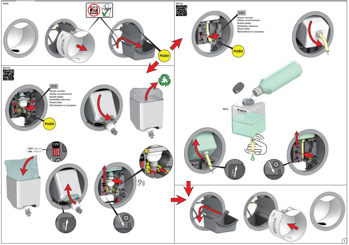 VOLA RS10FB27 Electronic Soap Dispenser in Matte fig 10.