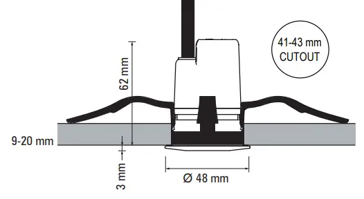 LUMASCAPE-LS9404LED-Vedita-Ceiling-Cavity-Mount-Instruction-FIG-3
