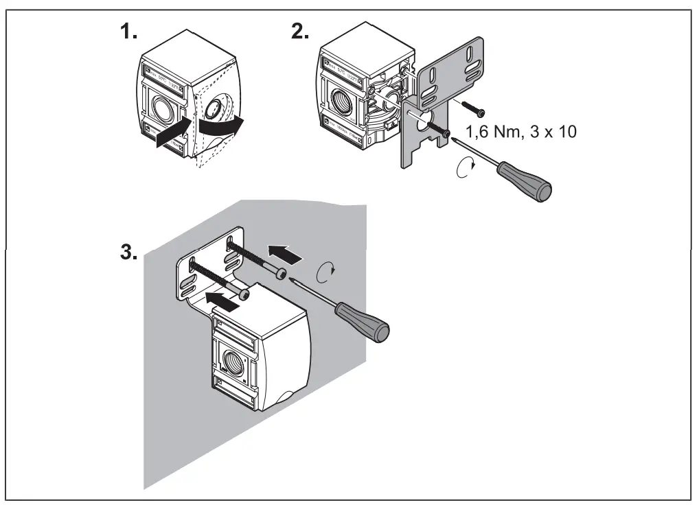 Mounting with mounting plate