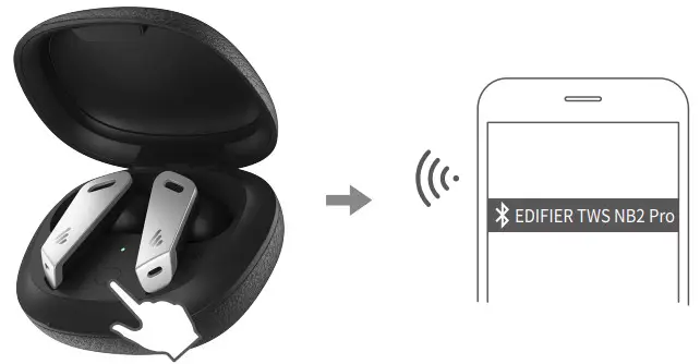 Edifier TWS NB2 Pro -Bluetooth connection