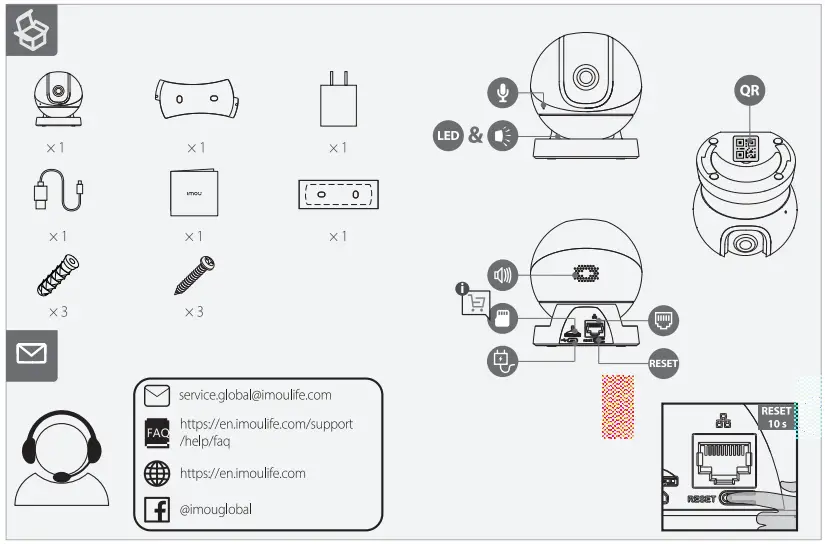 IMOU 2MP H.265 Wi-Fi Pan and Tilt Camera-FIG2