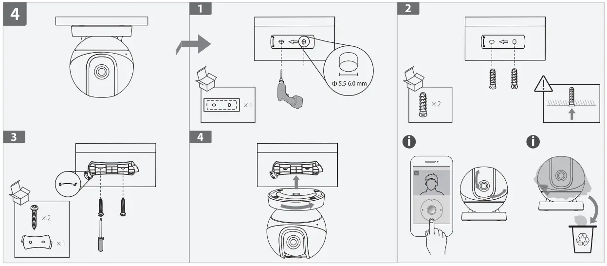 IMOU 2MP H.265 Wi-Fi Pan and Tilt Camera-FIG4