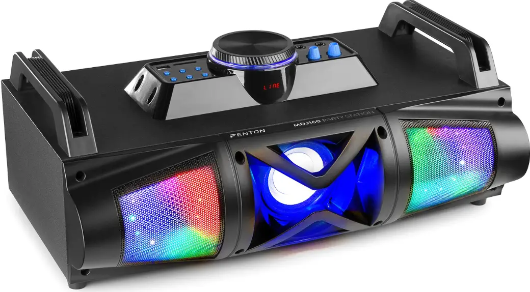 FENTON MDJ160 Party Station 2.1 with Spectacular LED Light