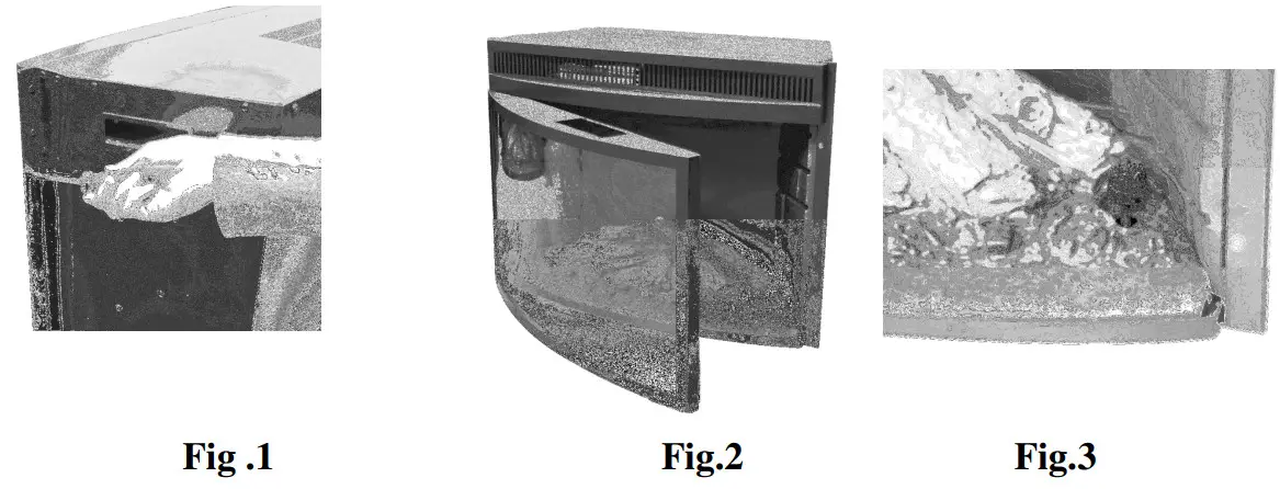 TecFlame Electric Fireplace insert -iCleaning WARNING