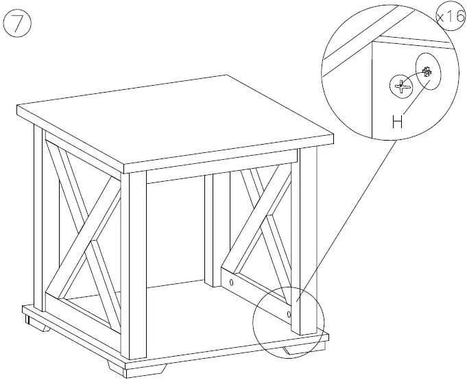 ASHLEY T275-2 Arlenbry End Table 8