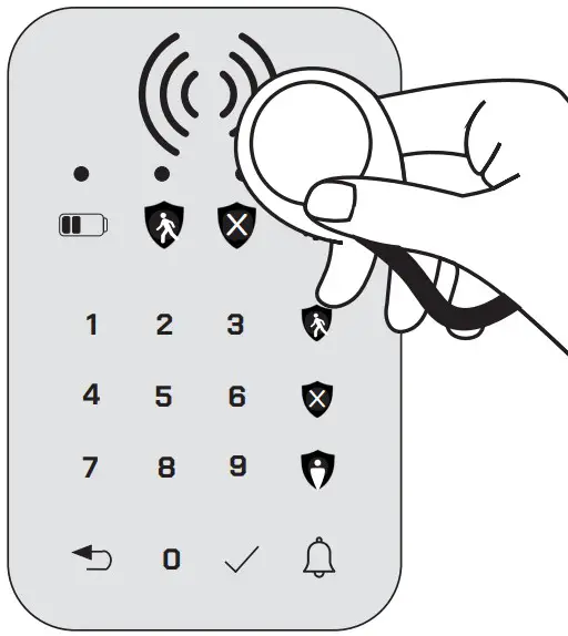 DAEWOO WKE301 Wireless Keypad - PAIRING RFID TAG