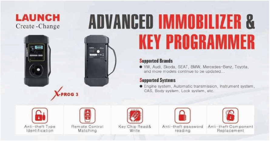 LAUNCH GIII X Prog 3 Advanced Immobilizer & Key Programmer - fig 1