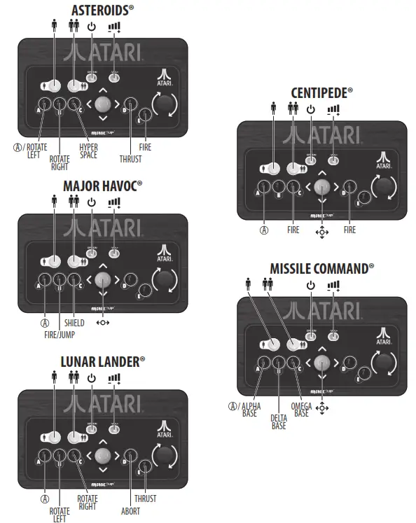ARCADE1up ATR-E-20650 Atari Couchcade Wireless Retro Game Station - 11