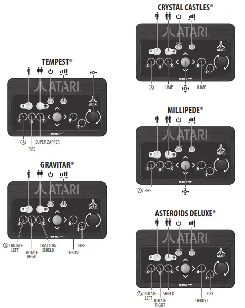 ARCADE1up ATR-E-20650 Atari Couchcade Wireless Retro Game Station - 12