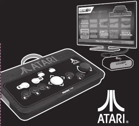ARCADE1up ATR-E-20650 Atari Couchcade Wireless Retro Game Station