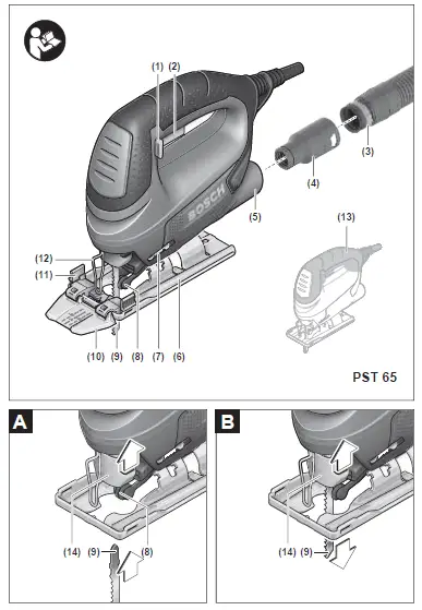 BOSCH-PST-65-500W -Jigsaw-1