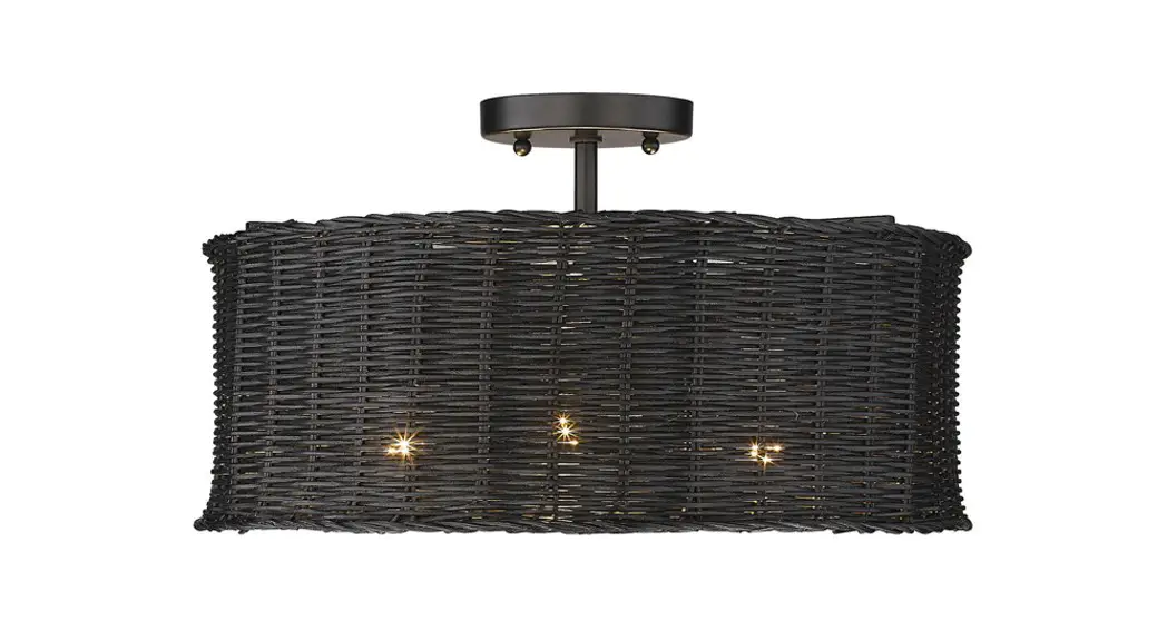 Golden Lighting 1084-sf Blk-bw 3 Lights Semi-flush Mount Light Installation Guide Golden Lighting 1084-sf Blk-bw 3 Lights Semi-flush Mount Light Installation Guide