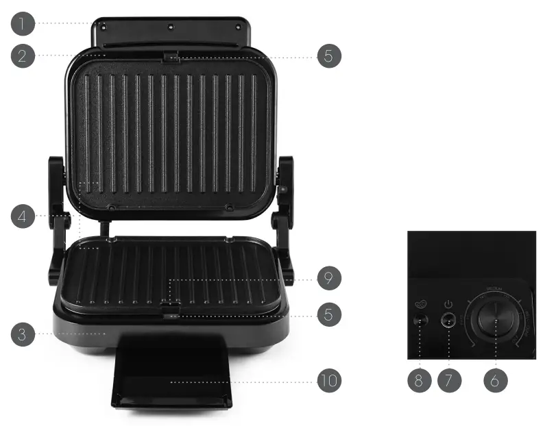 SALTER EEK220887 Precision Grill Pro Multicooker and Health Grill - fig 1