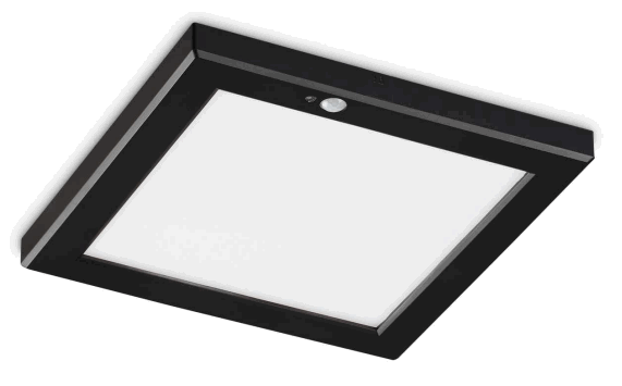 ideal lux 8021696290829 PL SQUARE 3000K Nero Sensor