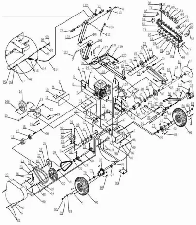 DK2 OPT118 18 inch Trencher-INSTALL TOW BAR,