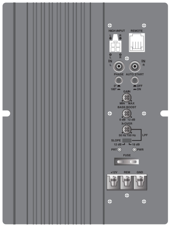Planet Audio PAB80 8 254 mm Amplified Subwoofer-installation
