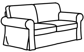 UPPLAND Loveseat-Diagram