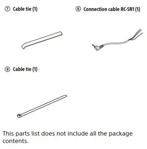 SONY AV RECEIVER XAV-cable