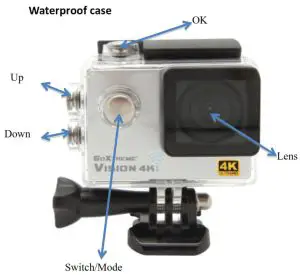 GOXTREME 2340386 Easypix Vision 4K Action--Waterproof case