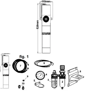 SEALEY AK450DP Air Operated Oil Pump - overview