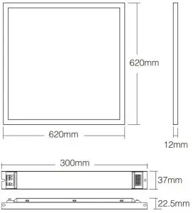 MiBOXER 40W RGB+CCT Panel - FIG2
