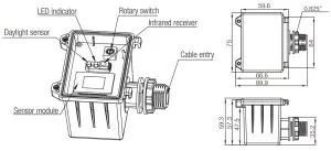 HYTRONIK HMW31 High Bay Microwave Motion Sensor - conduit
