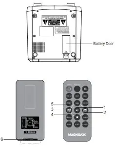 MAGNAVOX MM435M 3 Piece CD Shelf System - LOCATION OF CONTROLS 3