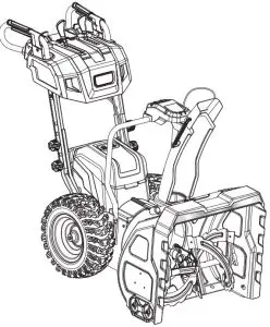 RYOBI RY40807 Cordless Single Stage Snow Thrower