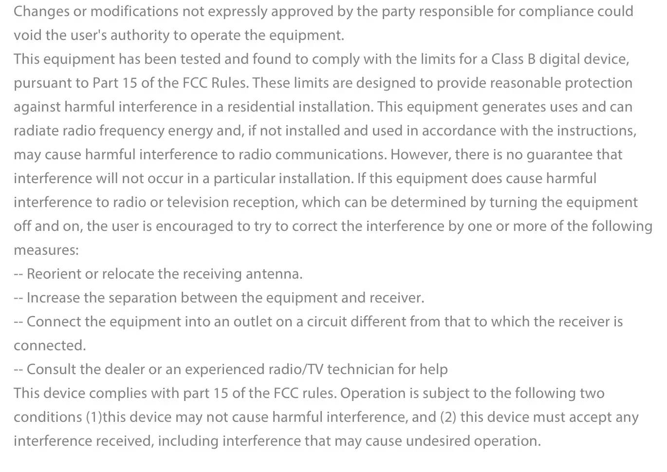 lINDRO H29 ANC True Wireless Earbuds - FCC Statement