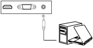 kogan KAMN32F7CSA 32 Full HD Curved Freesync Gaming Monitor -Audio In