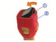 positioning the device