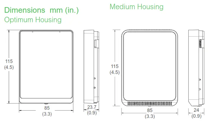 Schneider SpaceLogic Sensors Air Quality Sensors Analog - Fig 1