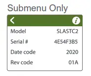 Schneider SpaceLogic Sensors Air Quality Sensors Analog - Menu Button Functions