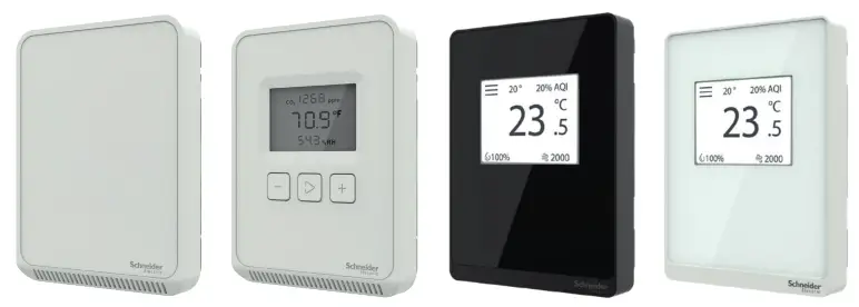 Schneider SpaceLogic Sensors Air Quality Sensors Analog
