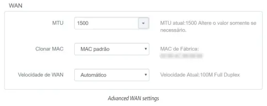 intelbras RF 301K 300Mbps Wireless Router - WAN settings