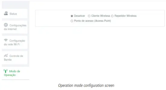 intelbras RF 301K 300Mbps Wireless Router - screen