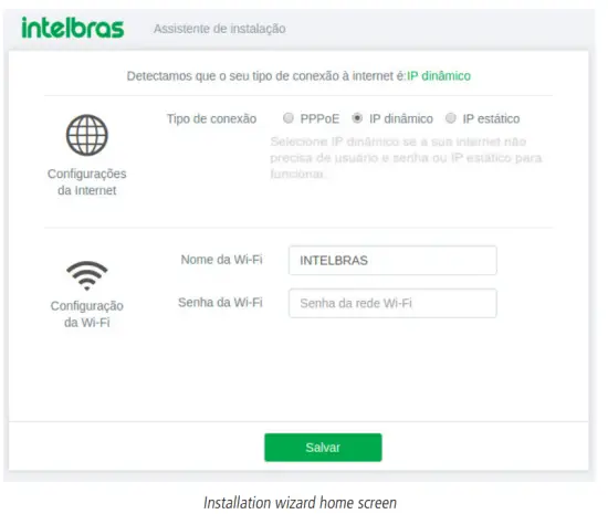 intelbras RF 301K 300Mbps Wireless Router - wizard