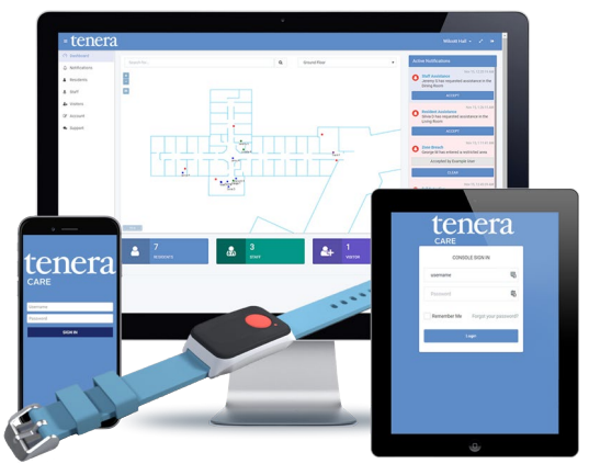 tenera Bracelet and Beacon Healthcare Solution