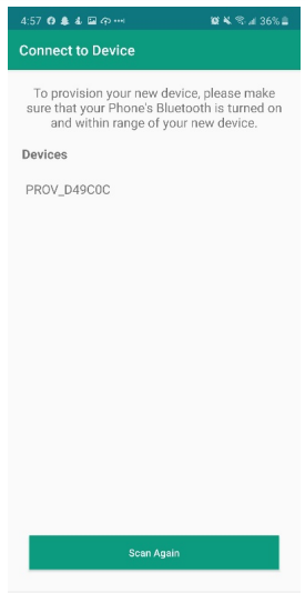 Provisioning Procedure