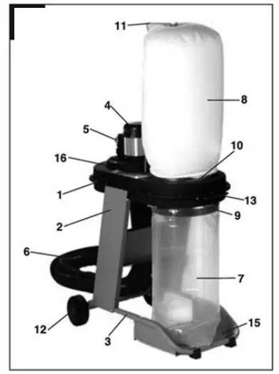 ZIPPER ZI ASA550E Vacuum Extractor - component