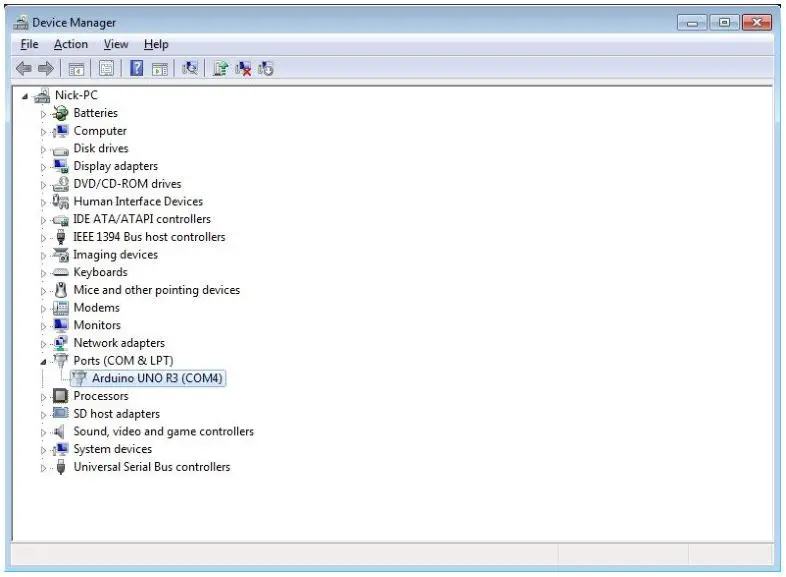 Playknowlogy Robotics car kit - Device Manager