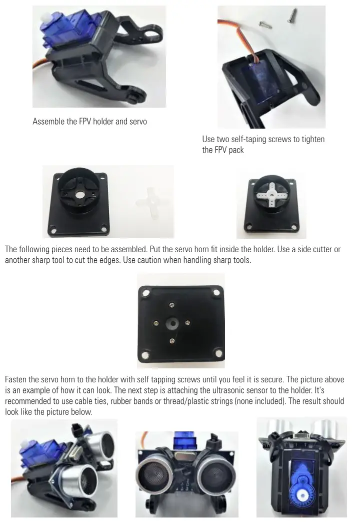 Playknowlogy Robotics car kit - Sensor installation 2