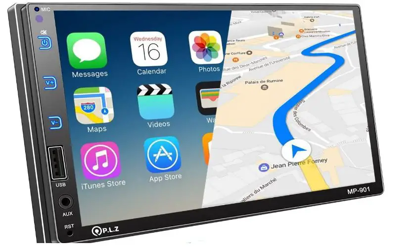 PLZ-MP-901-Double-Din-Bluetooth-Car-Stereo-7-Inch-HD-Capacitive-Touchscreen-image