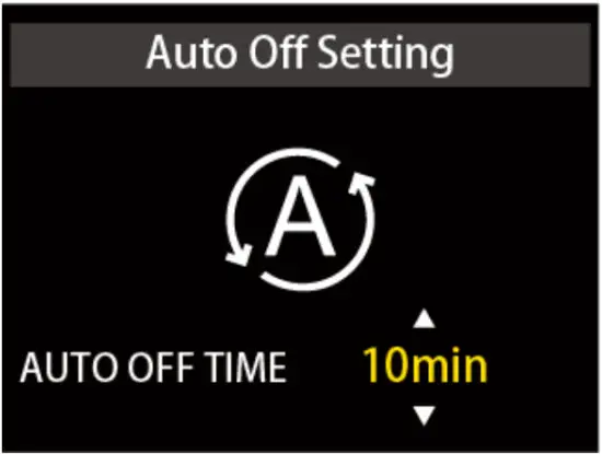 Cyrusher K5242 LCD Display - Auto Off Time setting