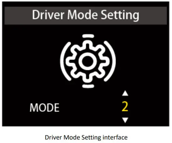 Cyrusher K5242 LCD Display - Driver Mode Setting